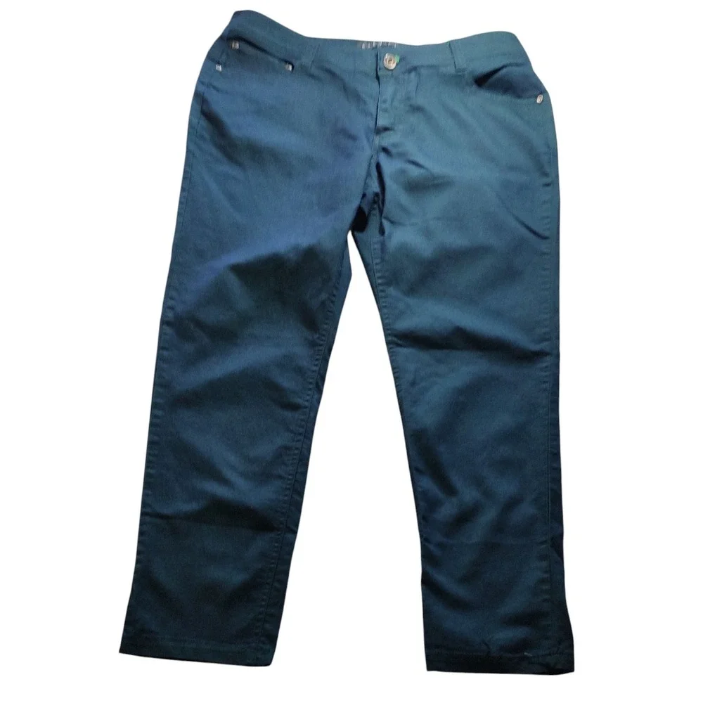 Baccini Denim Jeans Dark Wash Five Pocket Stretch Skinny Ankle Womens Twelve‎